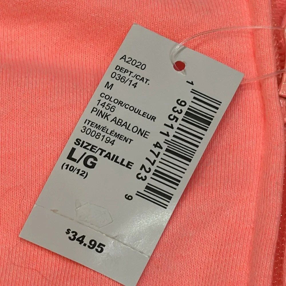NWT CHILDREN’S PLACE Girls Large 10/12 Peach Girl Squad Unicorn Zip Hoodie